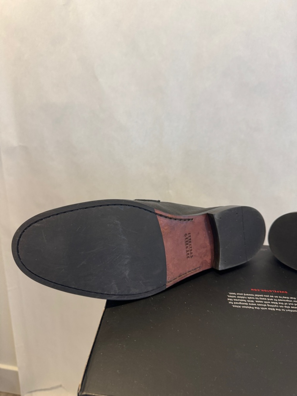 Brunello Cucinelli Black Leather Penny Loafers - Picture 12 of 16
